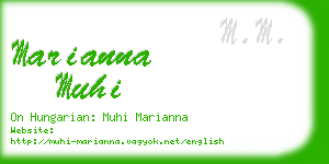 marianna muhi business card